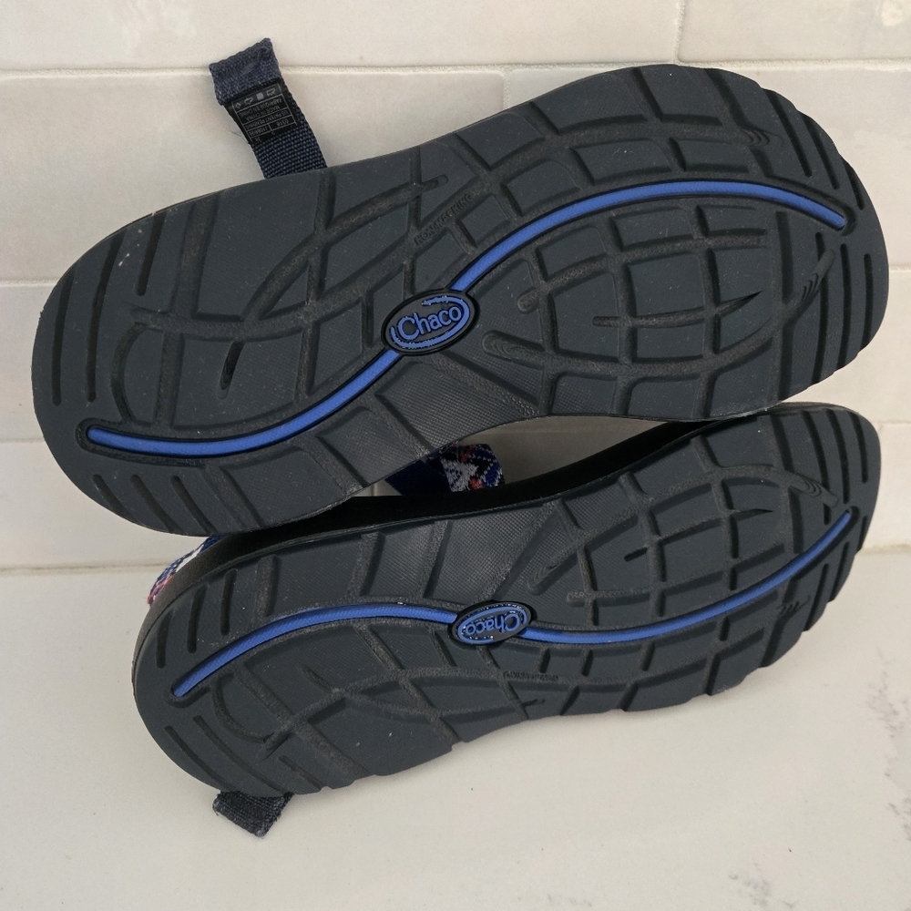 EUC Chaco Festival Collection Z/1 Classic Sandal Adjustable Waterproof Blue Red - Picture 8 of 8